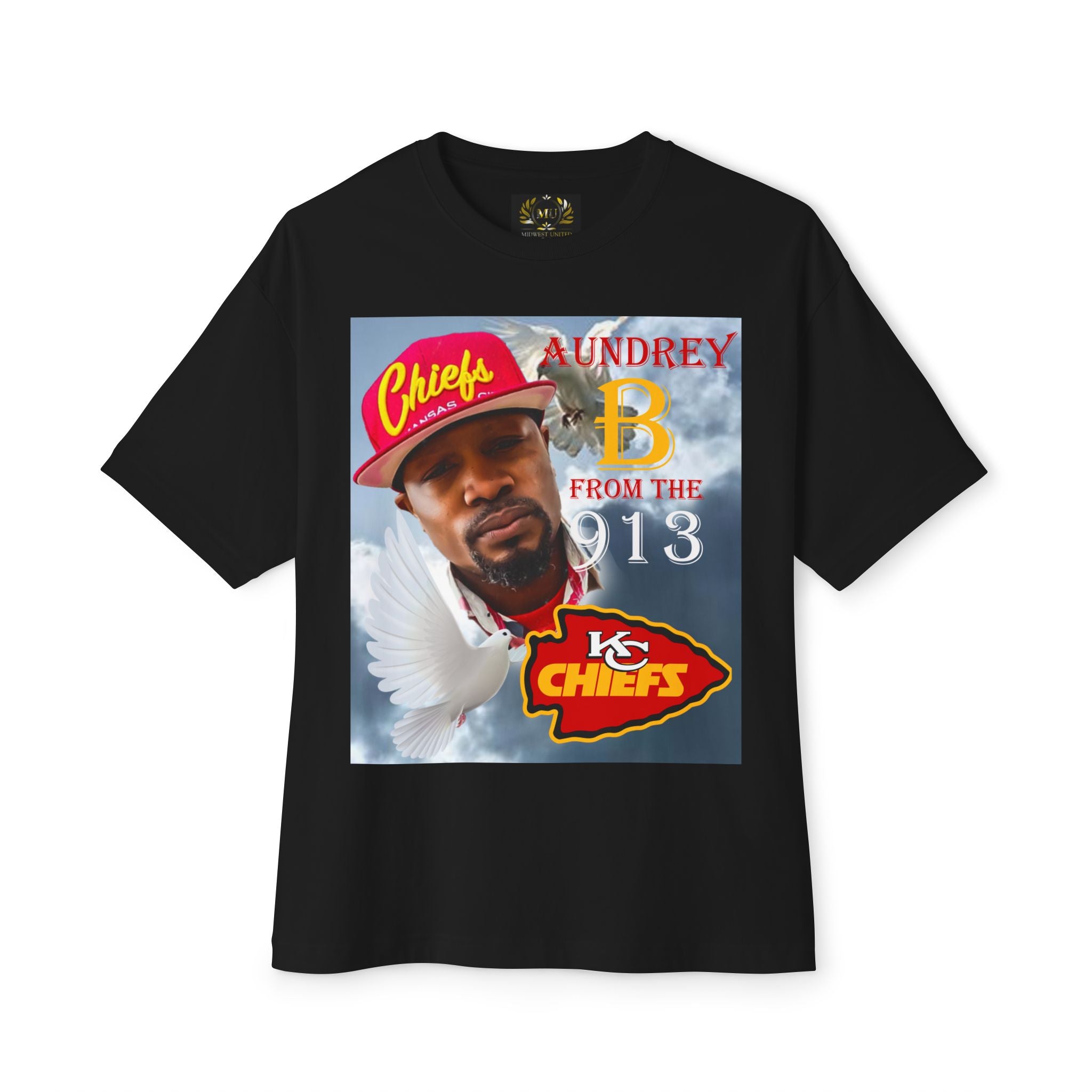 Stylish Graphic Tee in remembrance of Aundrey B #1 Chiefs Fans, Oversized Tribute Shirt, Comfy Casual Wear, Unique Memorial Gift, Unisex Fashion Top